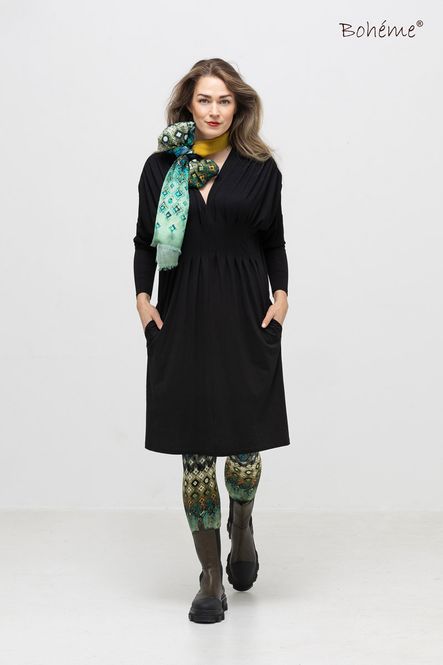 Hovedbilde Boheme Kjole Kort Jersey Black