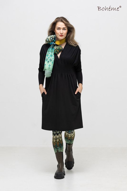 Boheme Kjole Kort Jersey Black