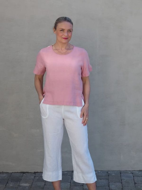 Makeløs Lykkeland Lintopp Dusty Pink