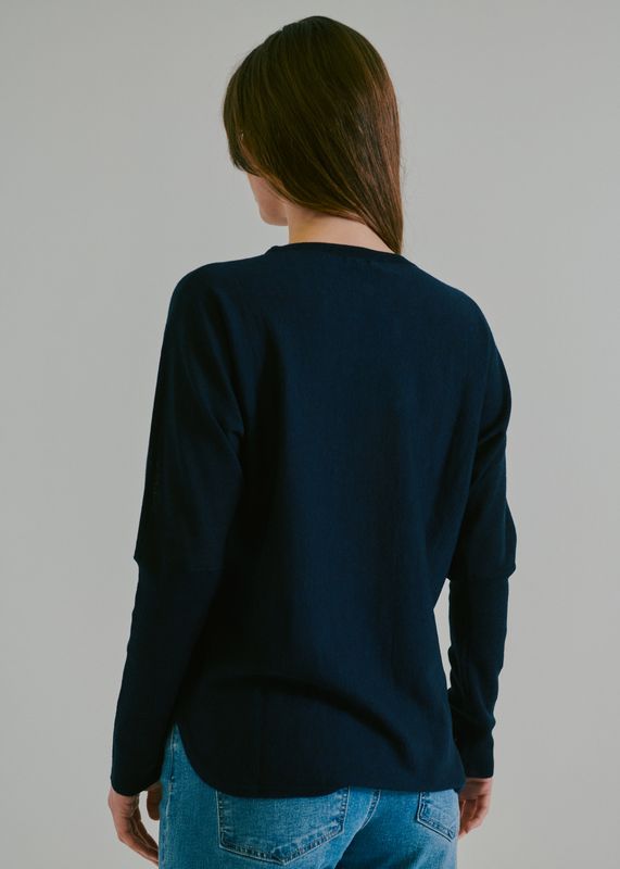 Claire Pippa Jumper i Merinoull Dark Navy