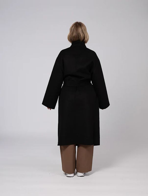 Clermonte Ana Wool Coat Black