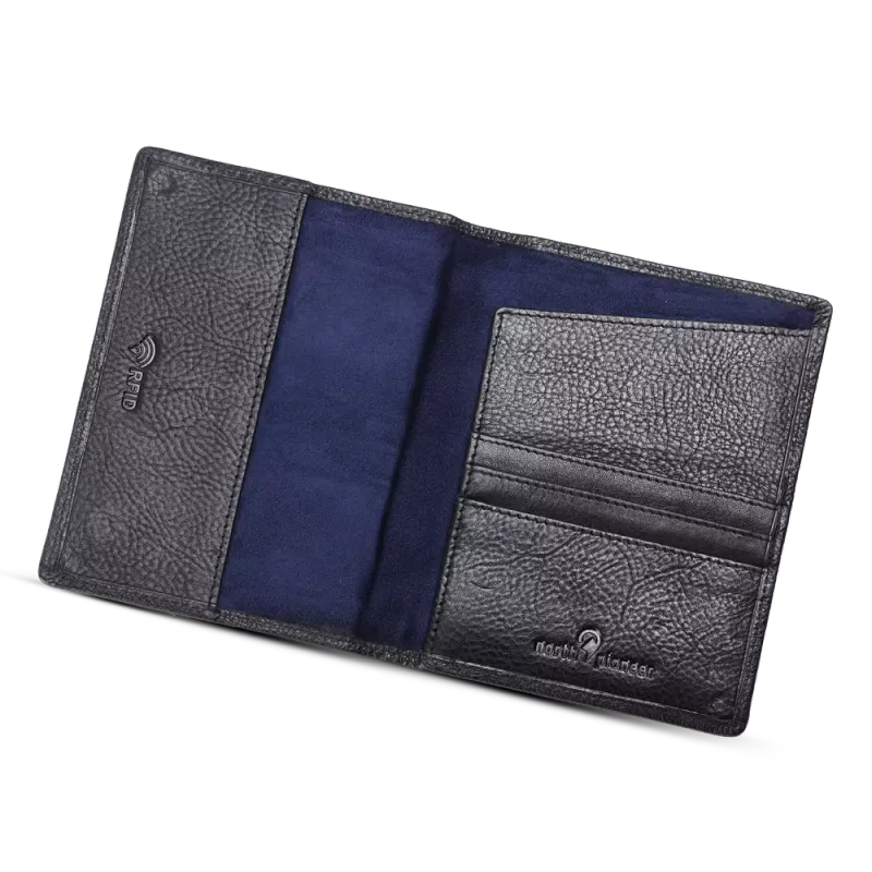 North Pioner Passport Cover i Skinn 3 Farger