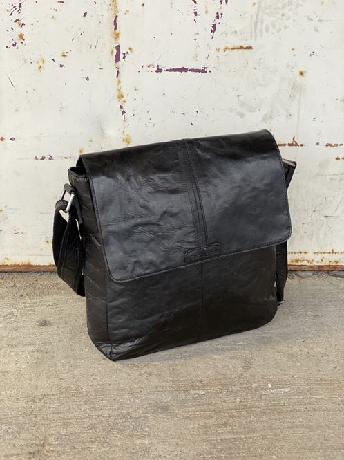 Hovedbilde Springfield stor flapveske i skinn black