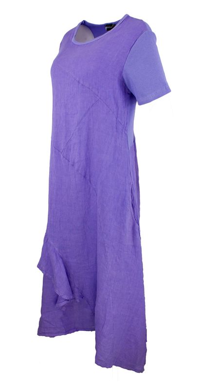 Boheme Lang Linkjole M/Bomullsribb i Ryggen Violet