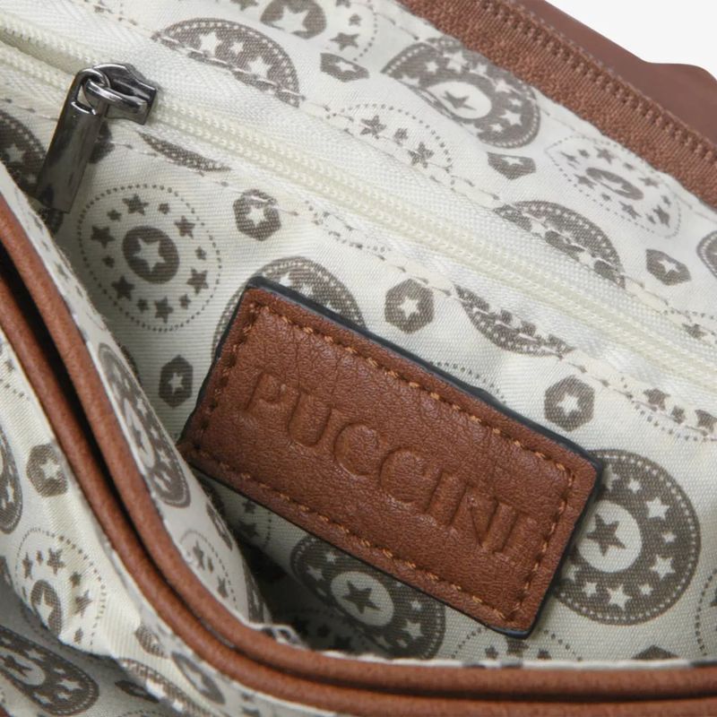 Puccini Donna Flapbag i Cognac