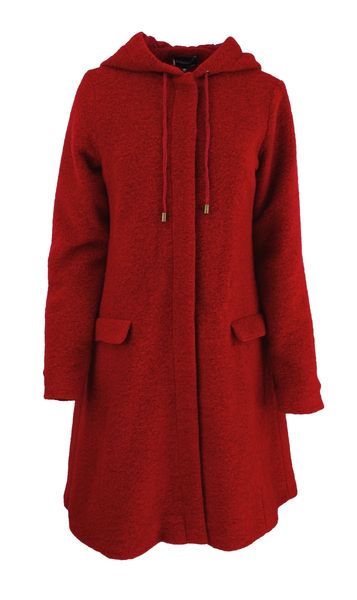 Hovedbilde Boheme Vannavvisende Kåpe M/ Hette i Ullmix Red