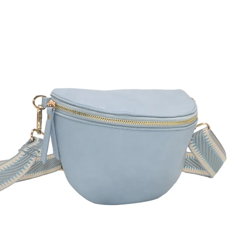 Rosenvinge Pepper Bumbag M/Mønstret Reim Light Blue