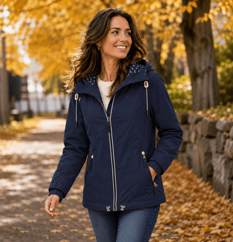 Junge Nolia Jakke i Bomullsmix Navy