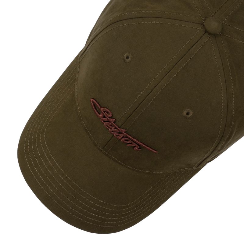 Stetson Waxed Cotton WR Baseball Cap i Olive