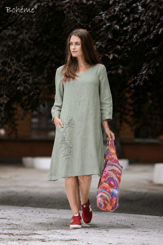 Boheme Linkjole i Shadow Green