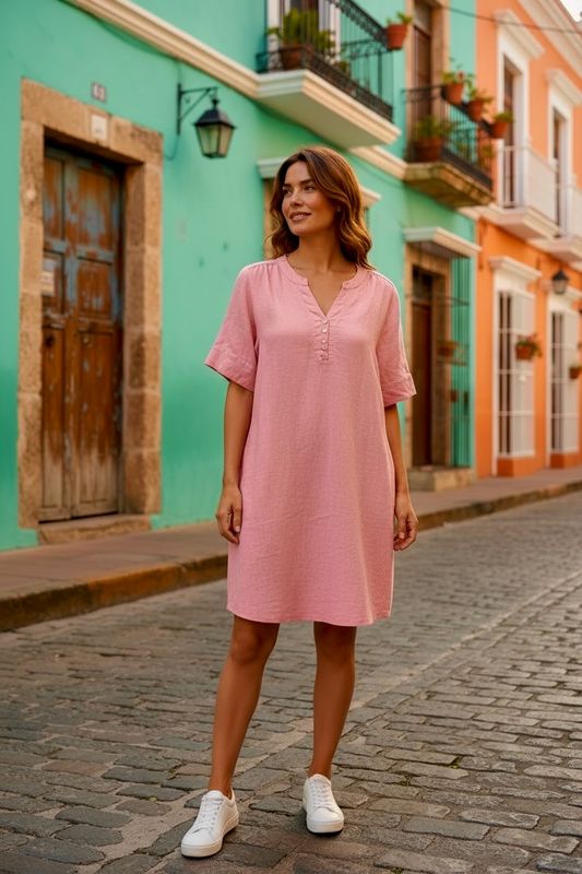 Makeløs Solberg Linkjole i Dusty Pink