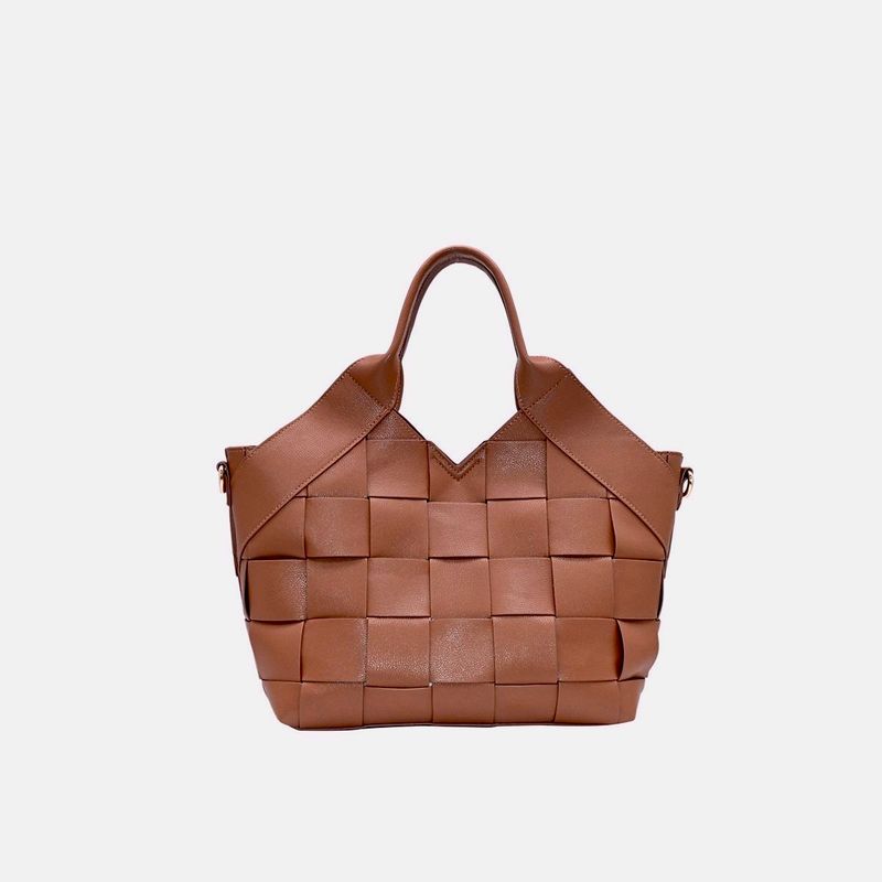 Rosenvinge Elly Small Flettet Veske i Cognac