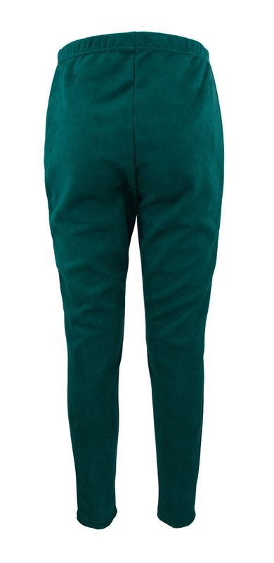Boheme Bukse i Semsket Imitert Skinn Petrol/BLue