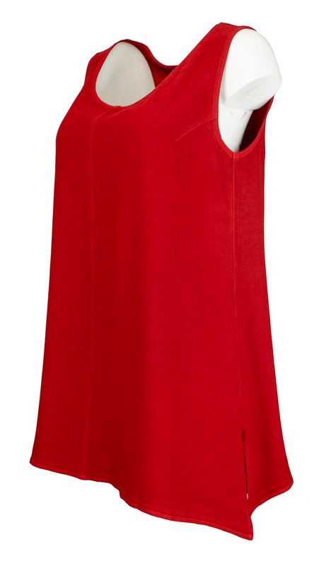 Boheme Lang Singlet Sateng i Red