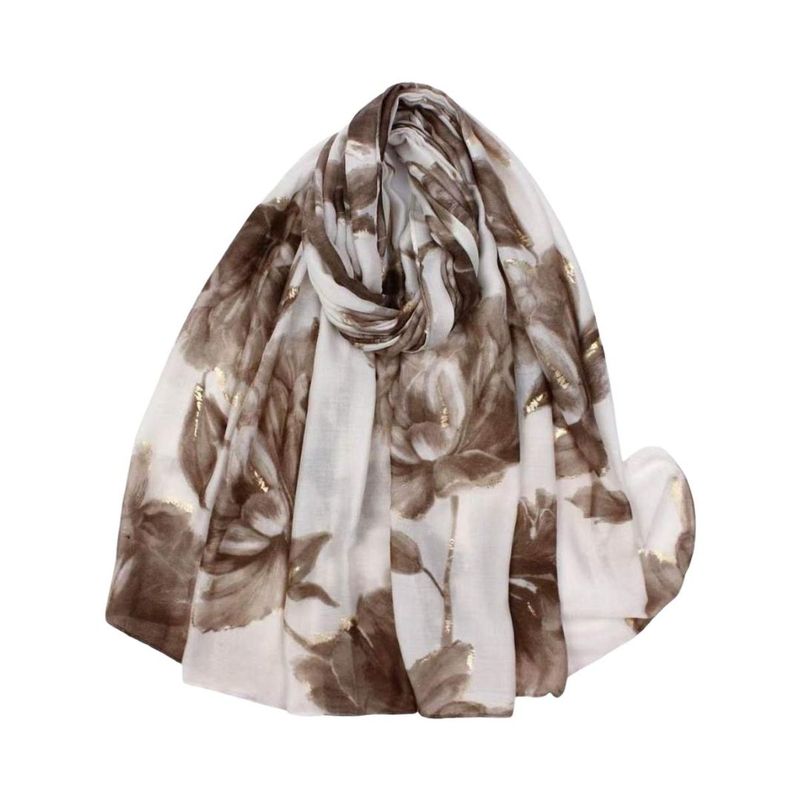 DIZ Skjerf Viscose Brun 