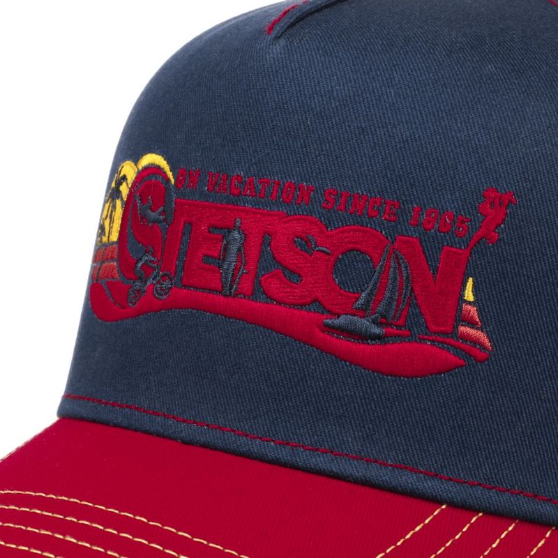 Stetson Trucker Cap i Blue/Red
