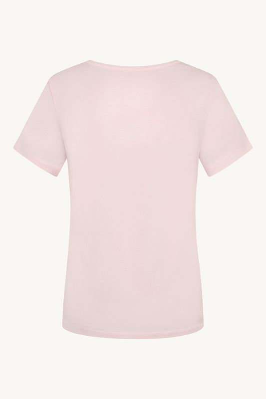 Claire Alanis T-shirt m/logo Pink Touch