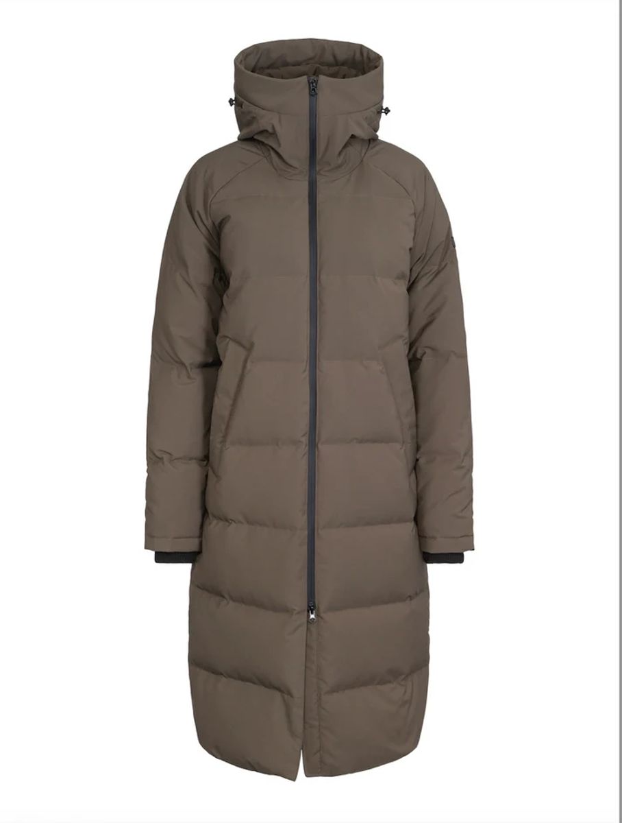Clermonte Frostin Lang Dunjakke i Dark Olive