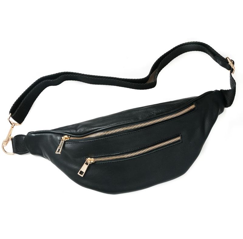Rosenvinge Lea Bumbag i Skinn Black