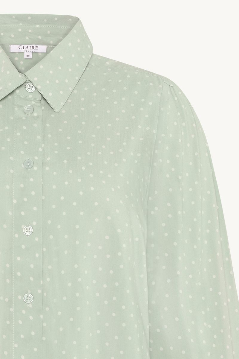 Claire Rhona Skjorte i Pale Aqua