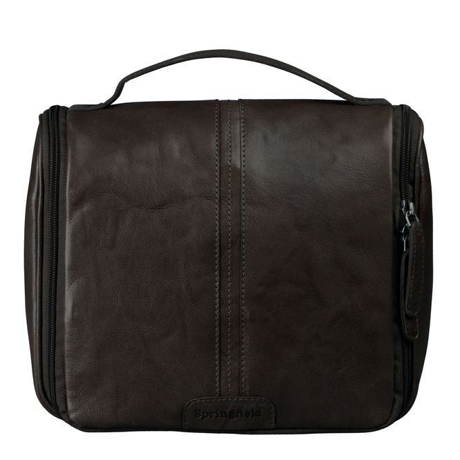 Hovedbilde Springfield Toalettveske Skinn Brown