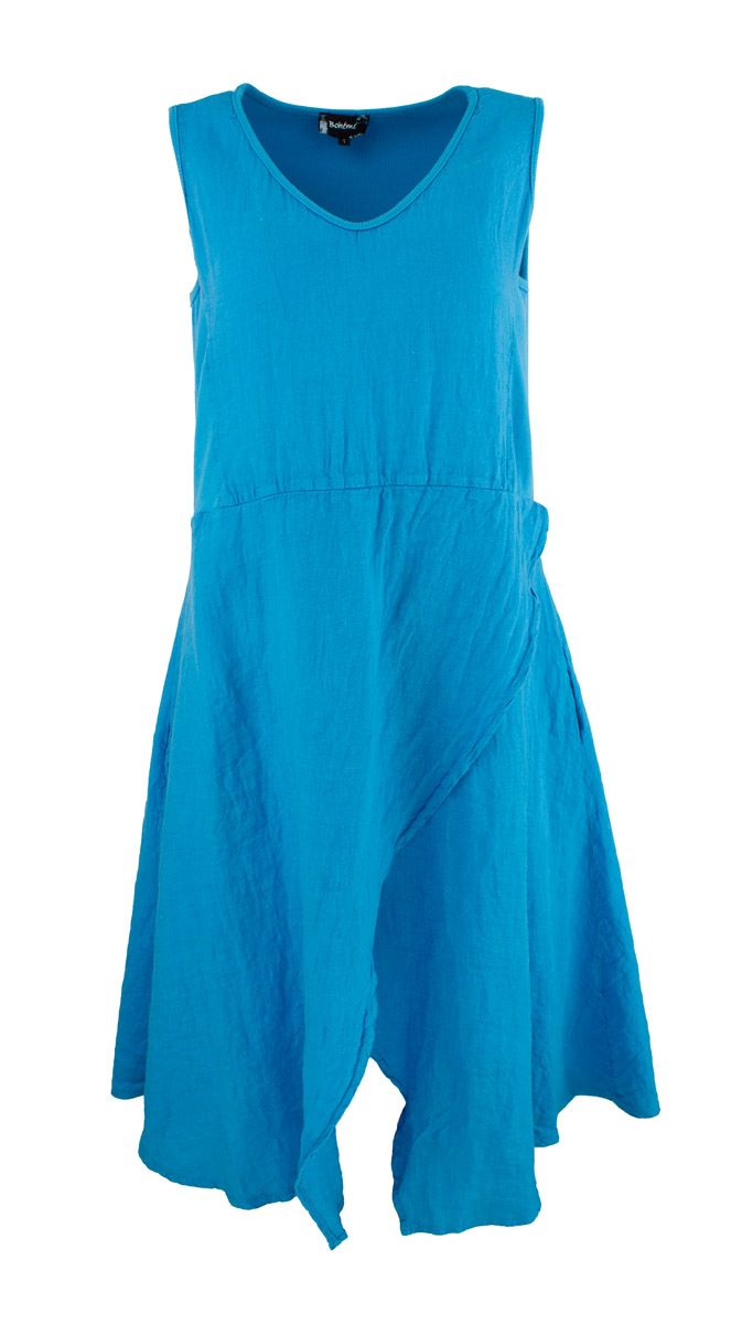 Boheme Linkjole M/Bomullsribb på Ryggen i Turquoise