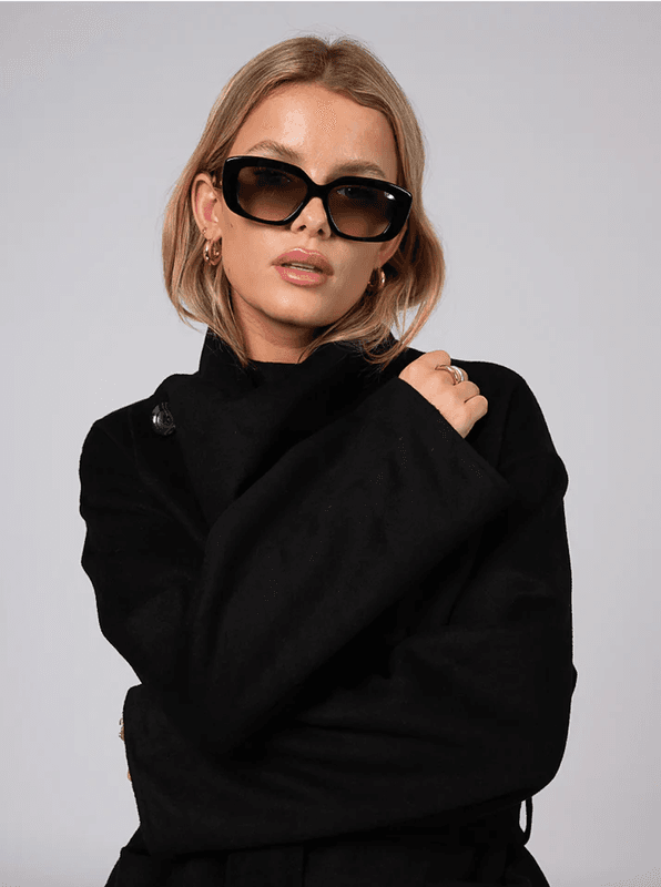 Clermonte Ana Wool Coat Black