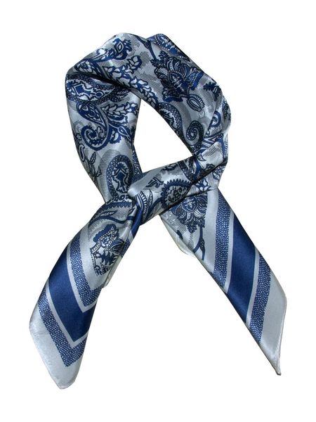 Hovedbilde Intex Skjerf Paisley  SILKE 70x70 Blue