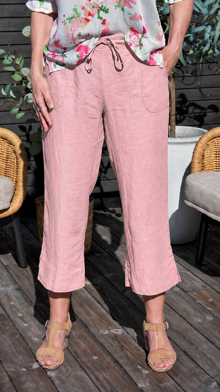 Makeløs Hommelvik Linbukse Dusty Pink