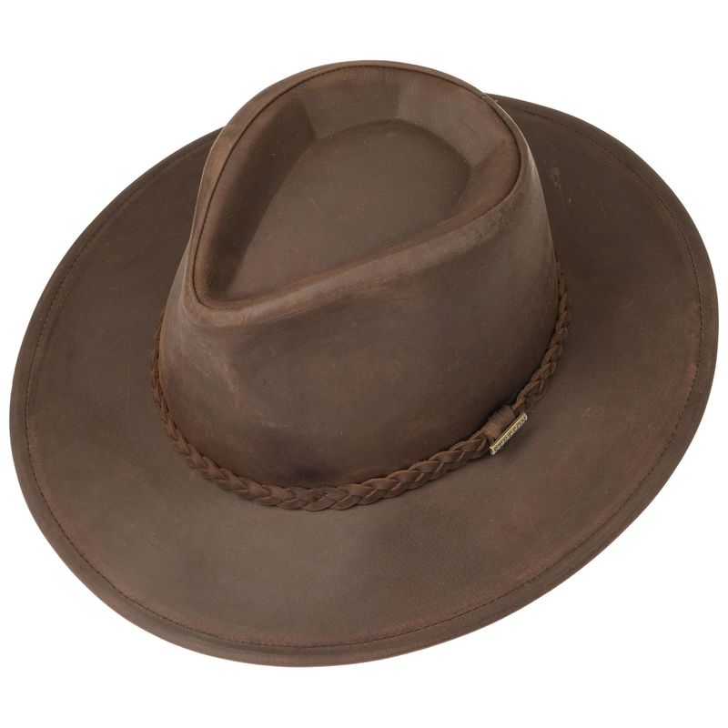 Stetson Western Buffalo Leather Brown