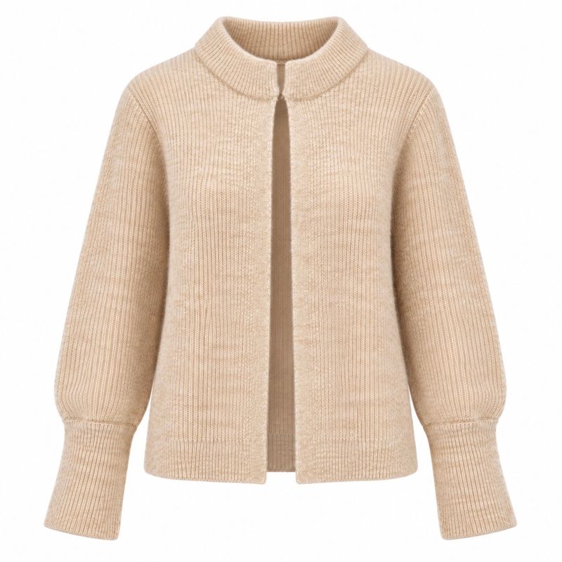 Claire Chelsea Cardigan i Sand Melange