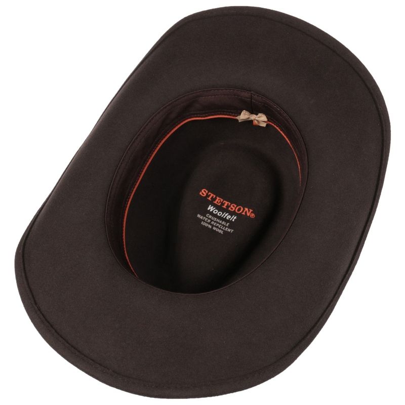 Stetson Hackberry Western Woolfelt Hat Brown