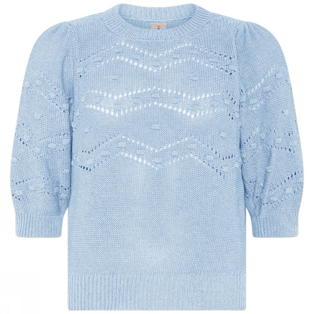 Skovhuus Genser M/Kort Arm Pale Blue