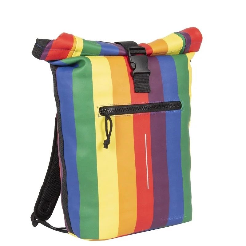 New Rebels Mart  New York Rolltop Backpack 16L Rainbow