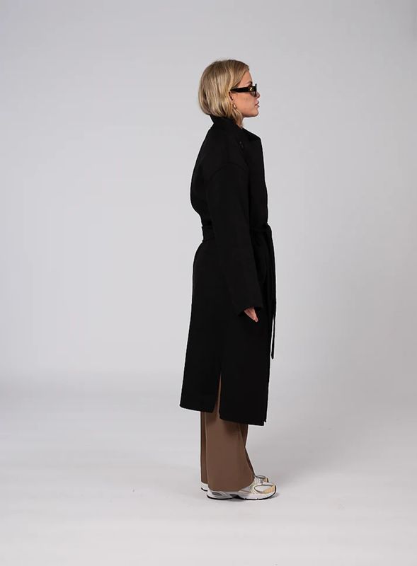 Clermonte Ana Wool Coat Black
