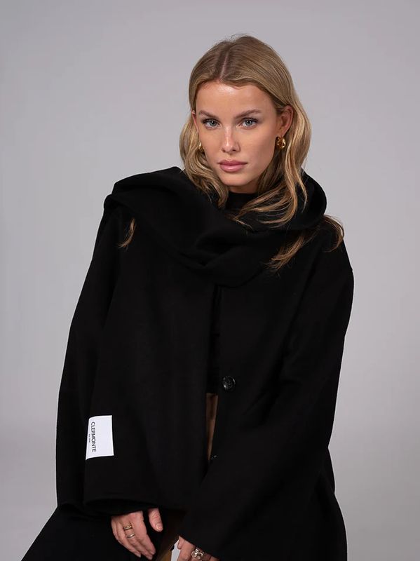 Clermonte Sandy Coat i Black