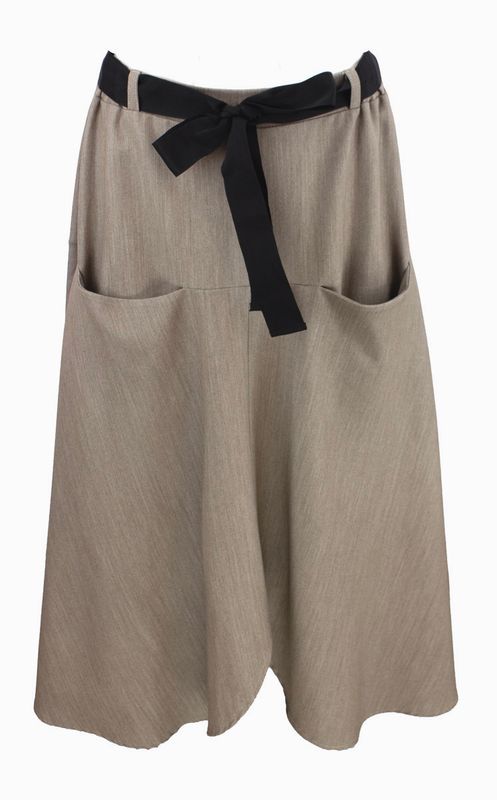 Boheme Skjørt M/Bånd i Taupe