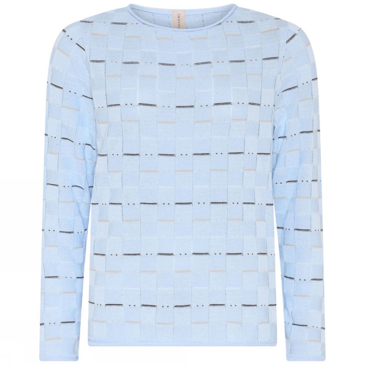 Skovhuus Strikket Genser i Pale Blue