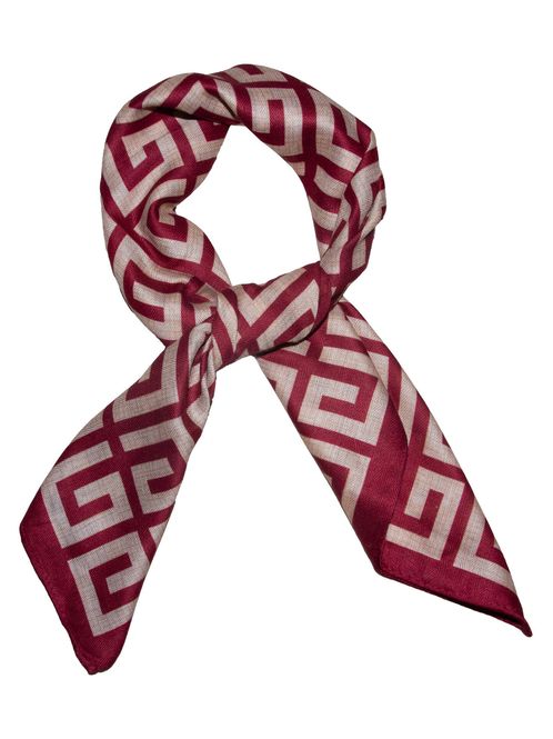 Hovedbilde Intex Skjerf m/mønster 65x65 Burgundy