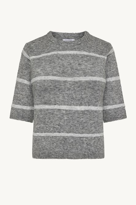 Hovedbilde Claire Pareesa Genser 3/4 Arm i Grey Melange