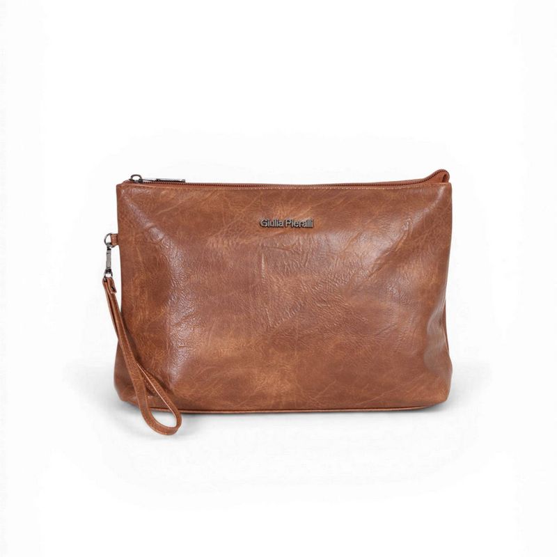 Giulia Piaralli Classic Toalettbag i Cognac