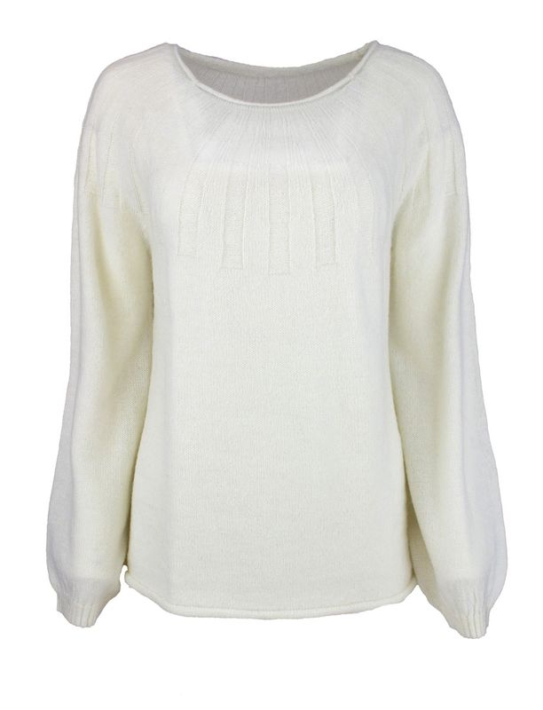 Boheme Strikkegenser i Offwhite