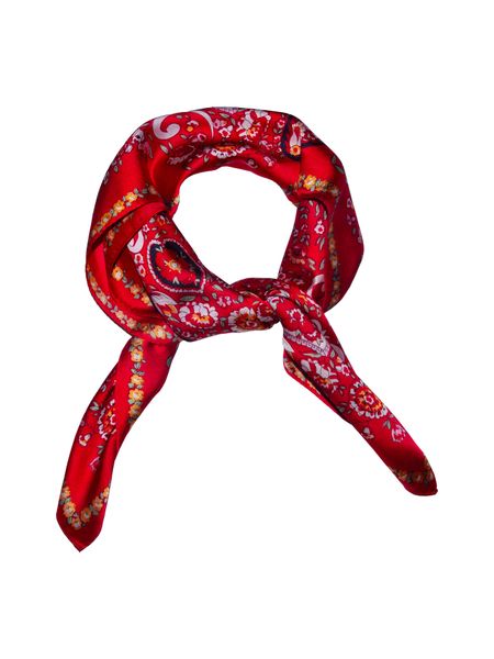 Hovedbilde Intex Skjerf i Bunad-look Rød 70x70