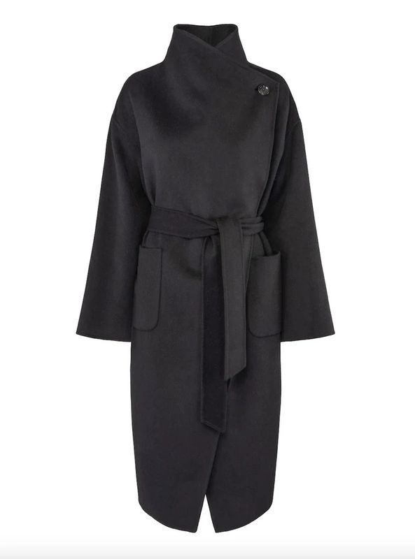 Clermonte Ana Wool Coat Black