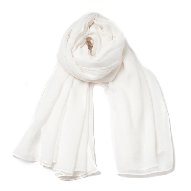 Hovedbilde Rosenvinge skjerf i myk modalmix White