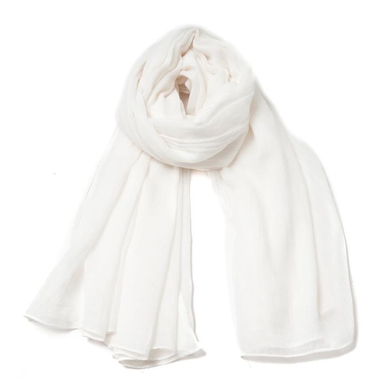 Rosenvinge skjerf i myk modalmix White