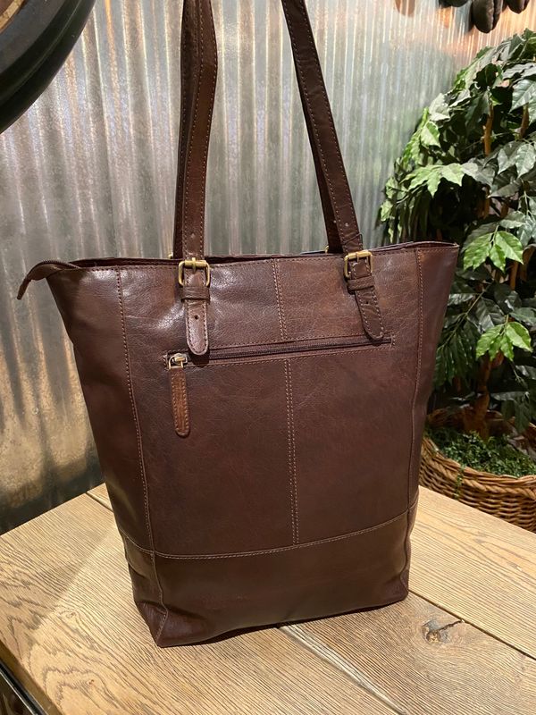 Springfield Totebag/Shopper i Skinn Brown