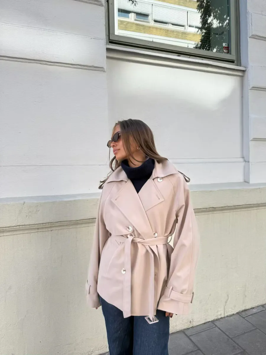 Clermonte Cala Trench Coat i Sand