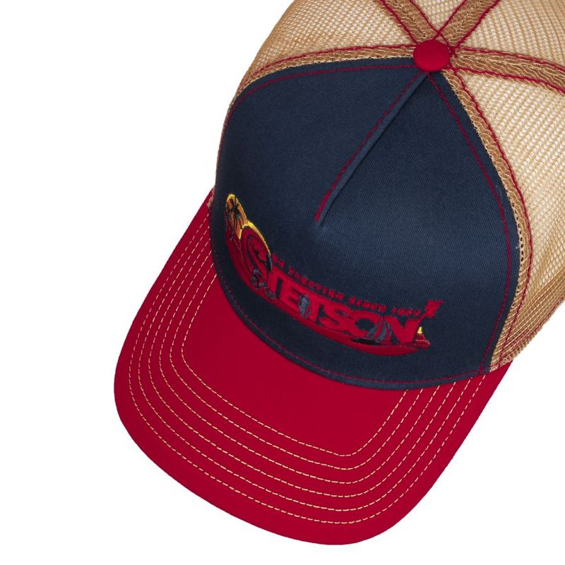 Stetson Trucker Cap i Blue/Red