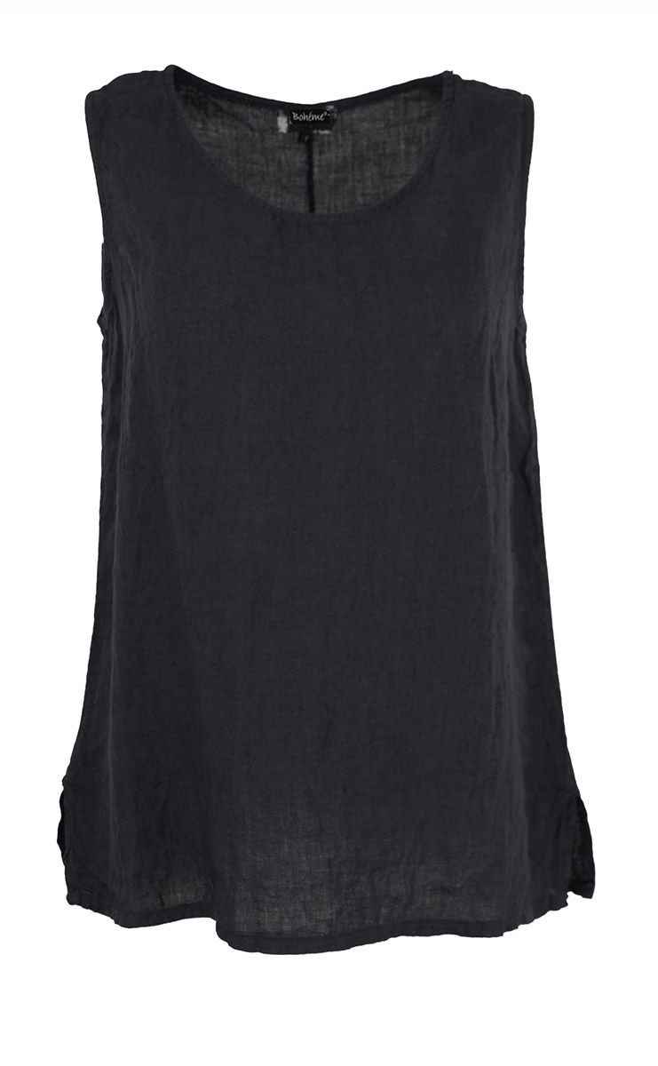 Boheme Singlet Kort i Black